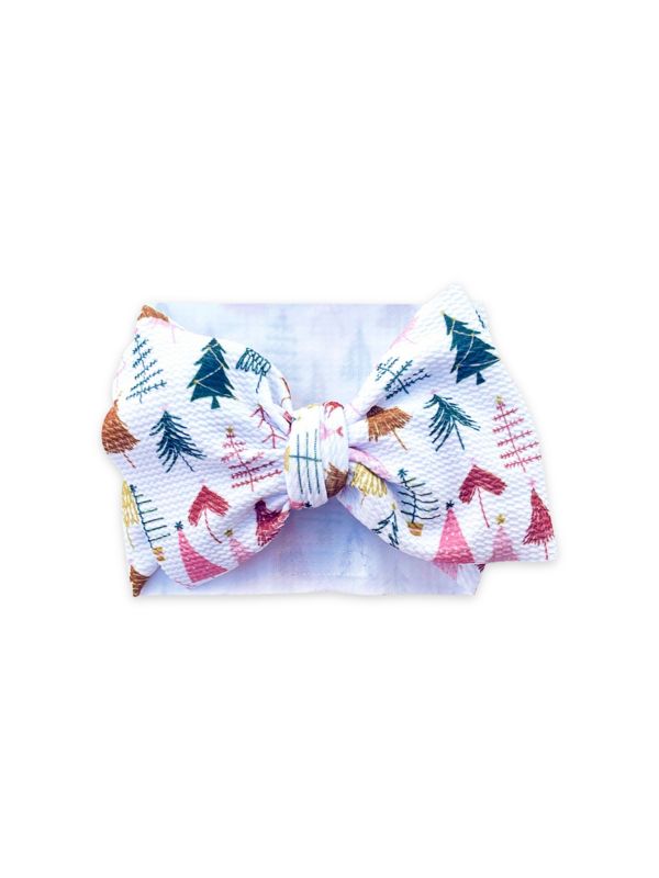 Mini Prep Christmas Tree Stretch Wrap Headband